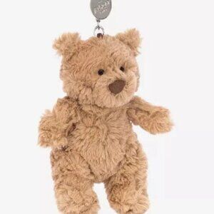 Jellycat BARTHOLOMEW BEAR Bag Charm Authentic direct from Jellycat Brown collect
